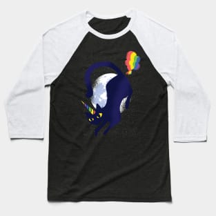 Funny Cat Unicorn Baseball T-Shirt